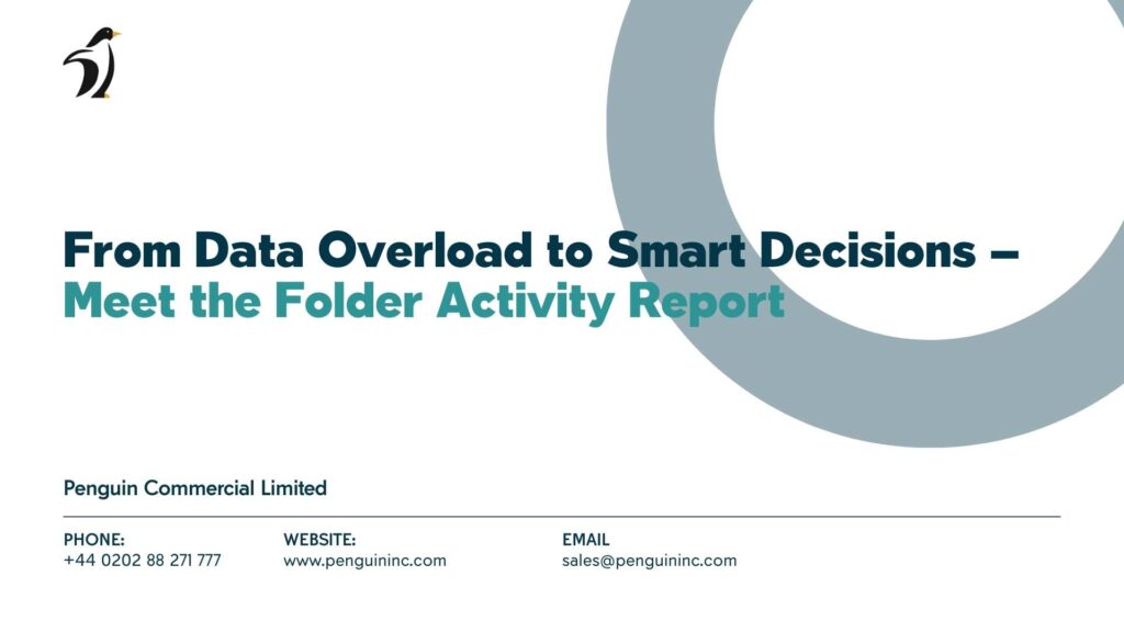 Folder activity detail report in penguin datawarehouse